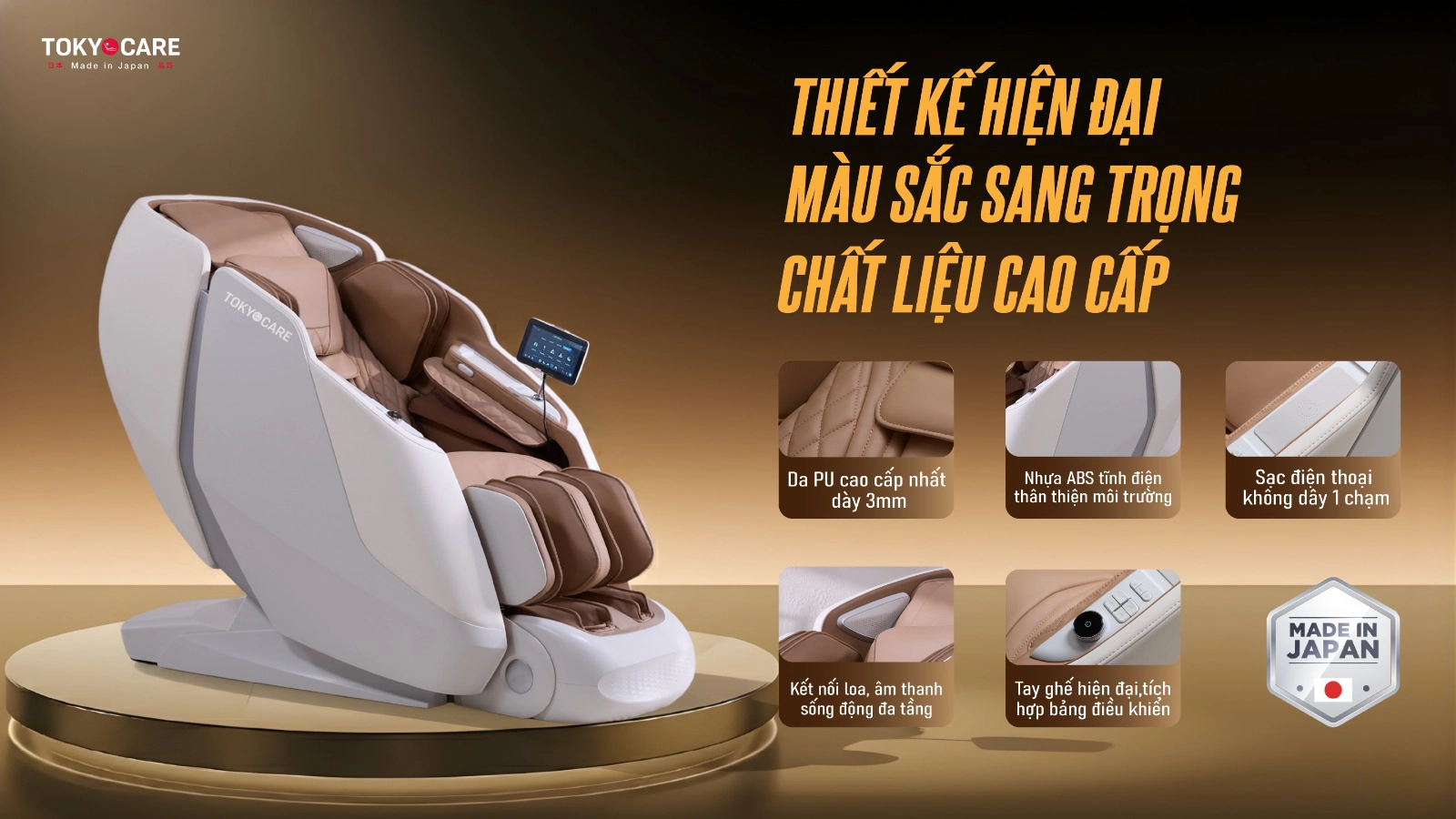 Ghế Massage Tokyo Care JC-6866  (Made in Japan)