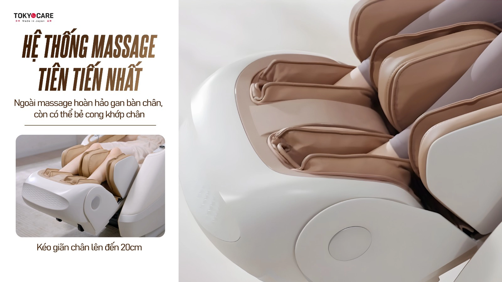 Ghế Massage Tokyo Care JC-6866  (Made in Japan)