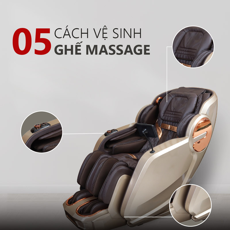 5 bước vệ sinh ghế massage bạn nên biết