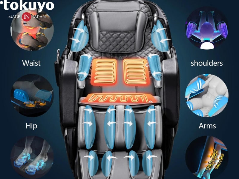 Ghế massage dễ điều khiển và sử dụng