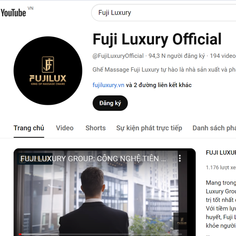 Đánh giá ghế massage Fuji Luxury trên ytb