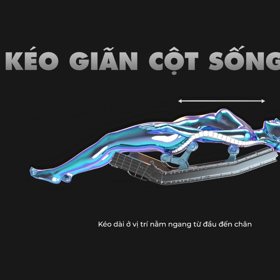 Chức năng kéo giãn cột sống ghế massage TC-888