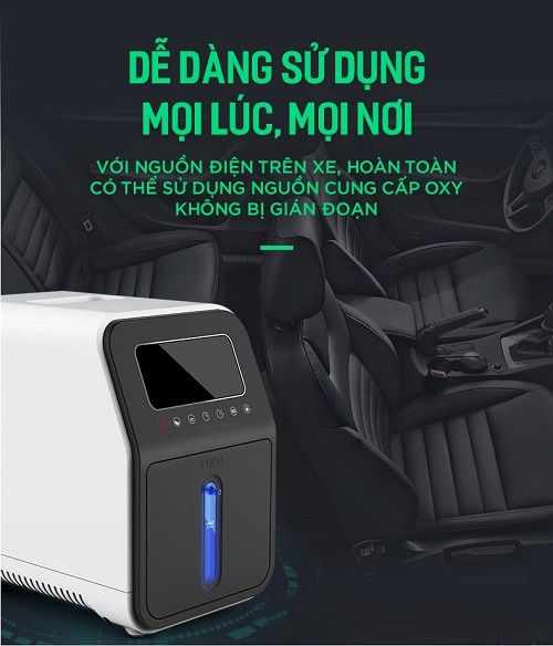 dễ dàng sử dụng máy tạo oxy