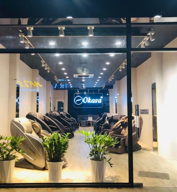 Chi nhánh Okasa tại Vũng Tàu rất rộng rãi, đẹp
