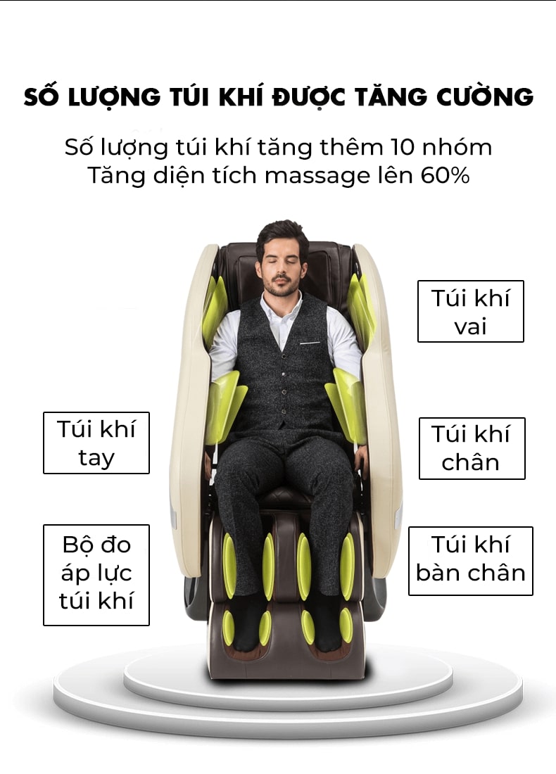 túi khí ghế massage