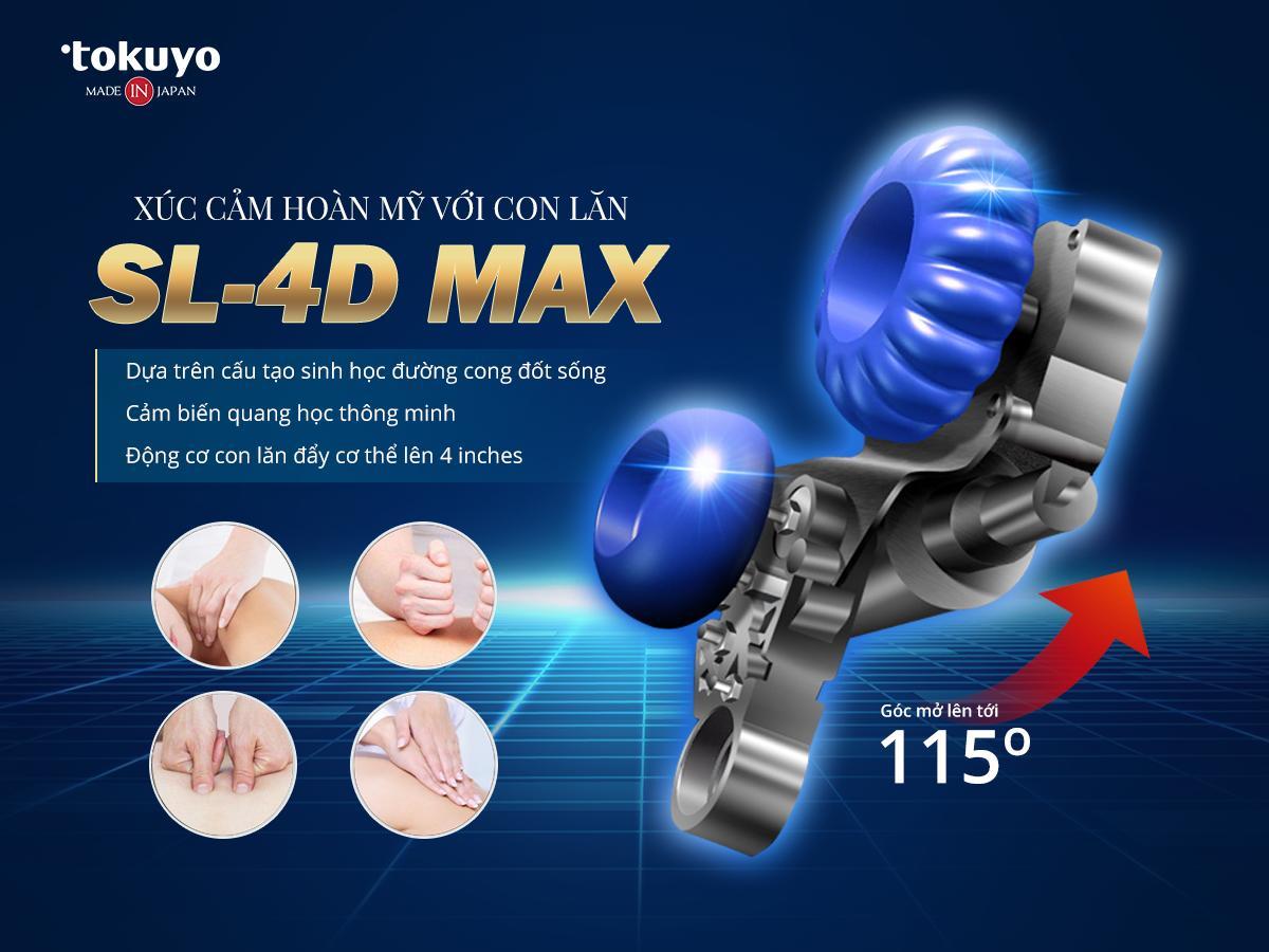 Ghế Massage con lăn SL-4D max công nghệ mới