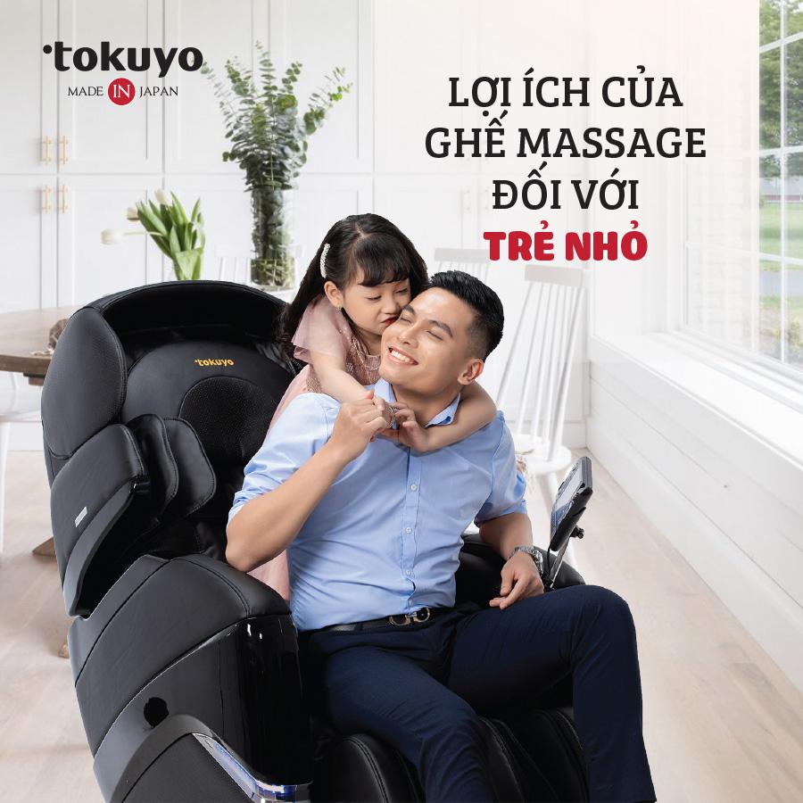 ghế massage đem lại công dụng tuyệt vời cho sức khỏe của trẻ
