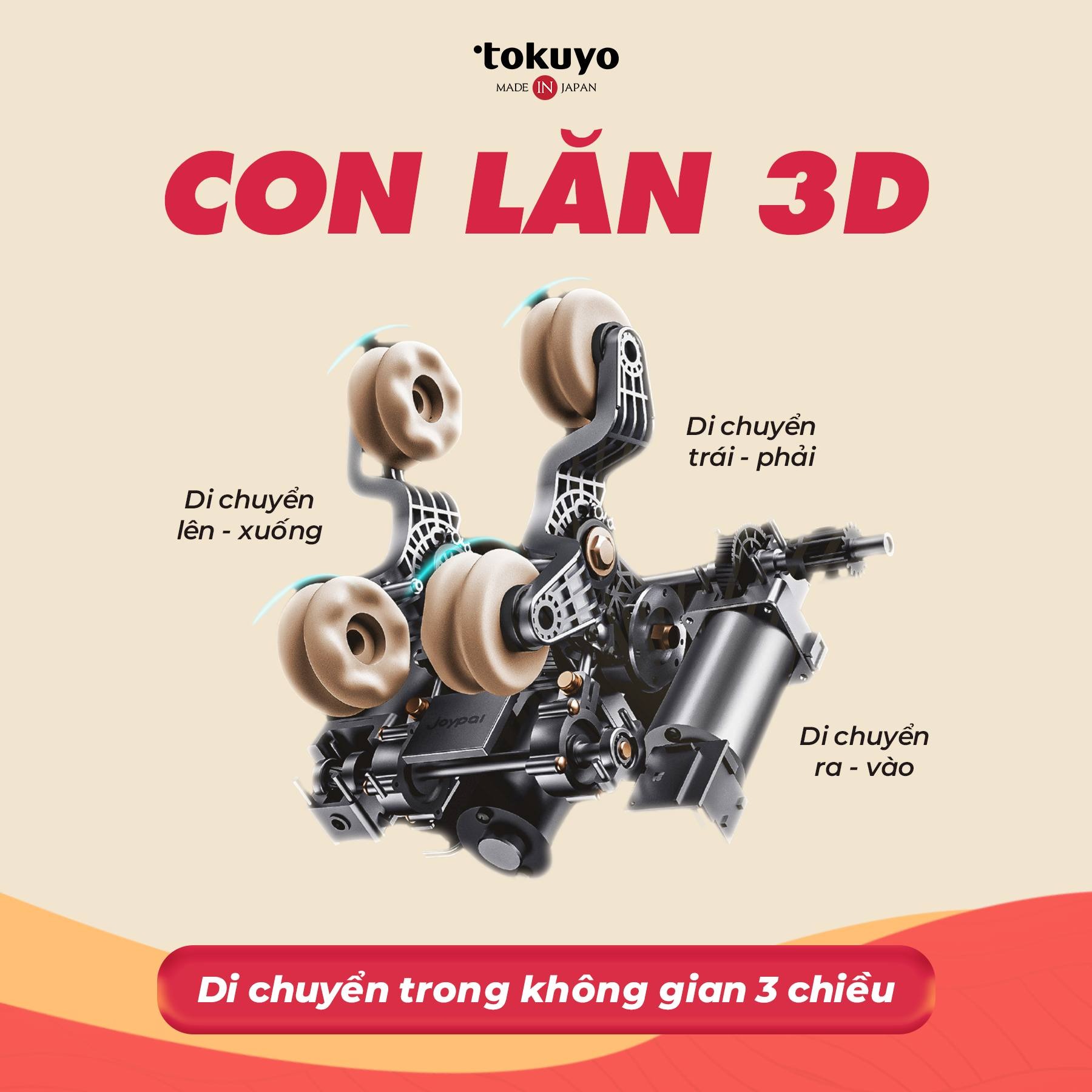 Con lăn 3D ghế massage dưới 20 triệu