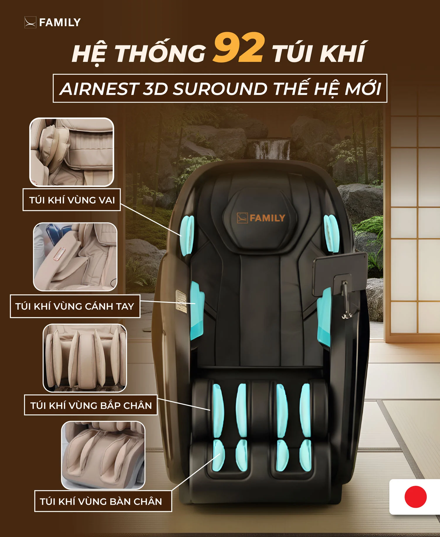 Ghế Massage Trị Liệu Toàn Thân Family FC-889
